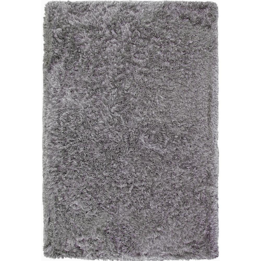 Luxe Shag Grey Area Rug, 5' x 8'