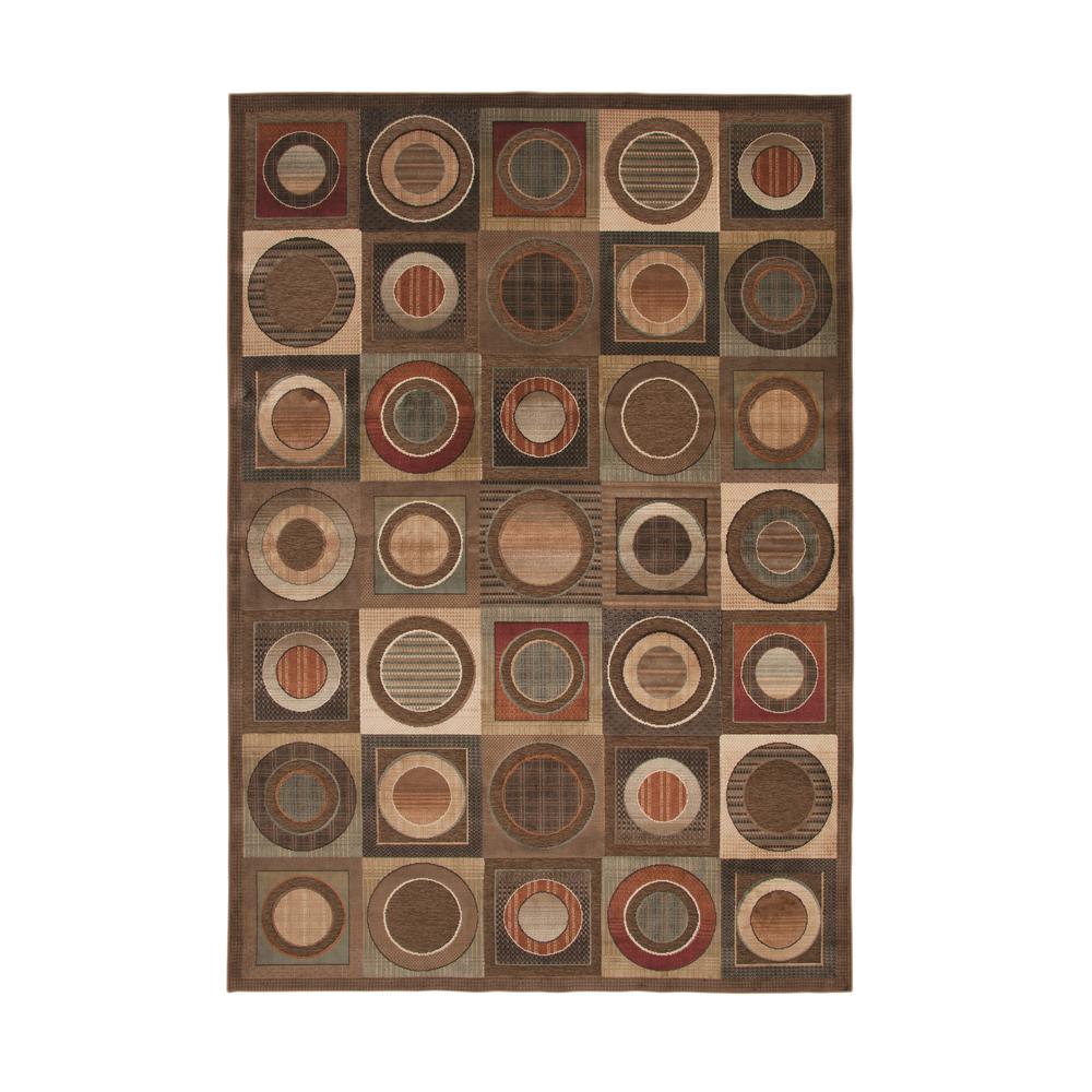 Napa Leyden Black/Ivory Area Rug, 5'3" x 7'6"