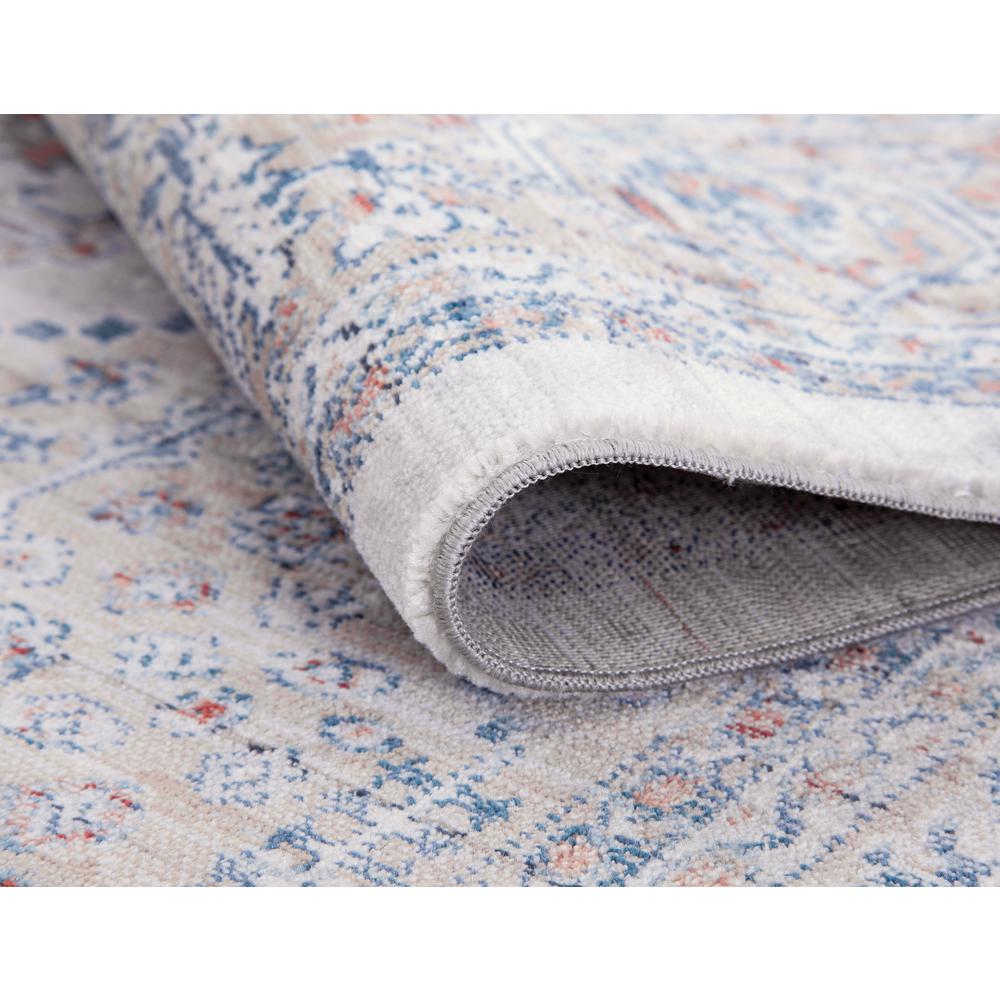 Summit Chevak Natural/Blue/Rust Area Rug, 3'11" x 5'7"