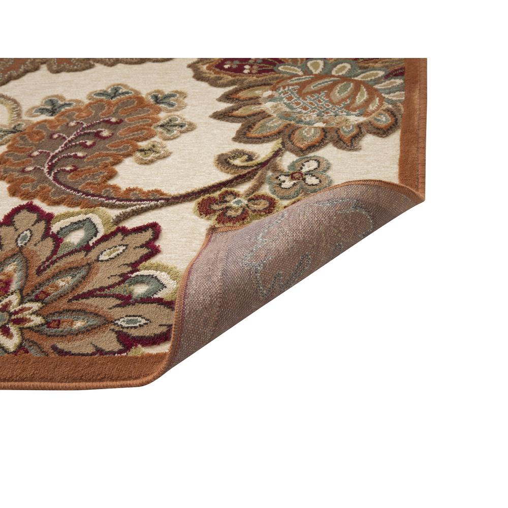 Napa Fulton Ivory/Browns/Tan/Sage Area Rug, 5'3" x 7'6"