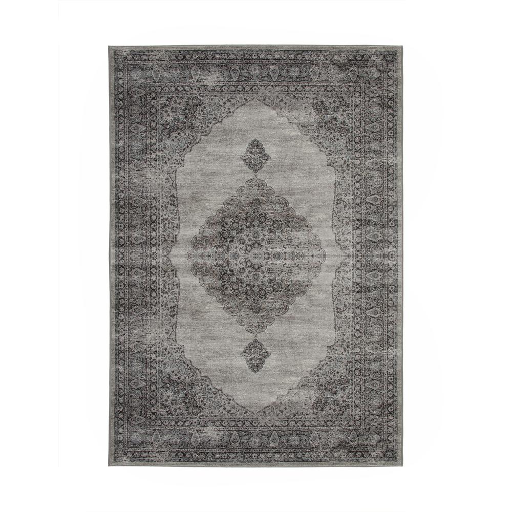 Sonoma Bryson Silver/Charcoal Area Rug, 5'3" x 7'6"