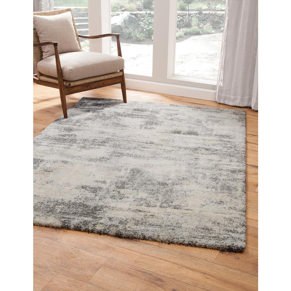 Granada Lina Grey/ Ivory Area Rug, 7' 10" x 10' 10"