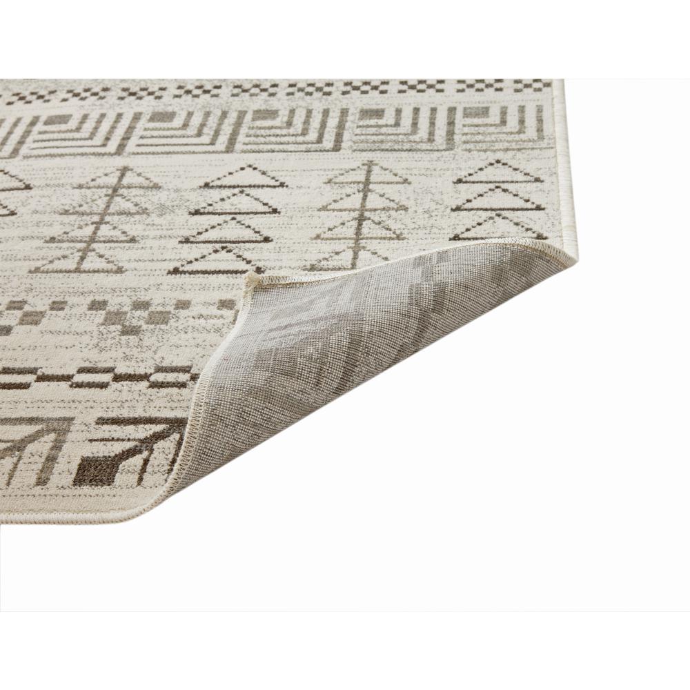 Sonoma Ambrose Ivory, Brown, and Natural Area Rug, 5'3" x 7'6"