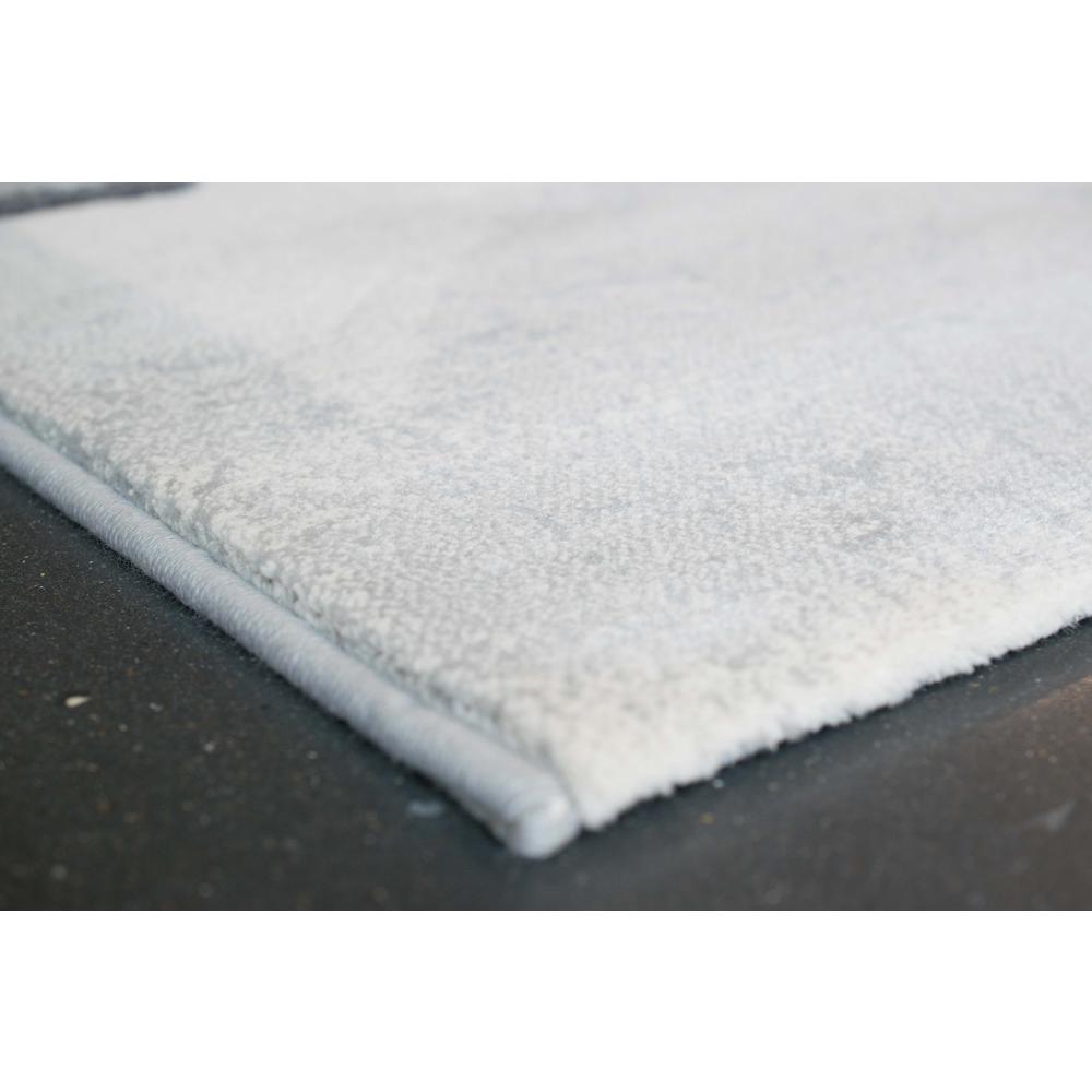 Essentials Abstract Orange, Sage, Blue, Gray, Ivory and Mauve Polypropylene Area Rug, 7'9" x 10'6"