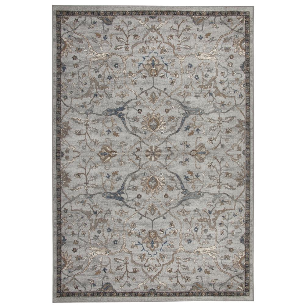 Sonoma Saffron Beige, Blue, and Brown Area Rug, 7'10" x 10'1"