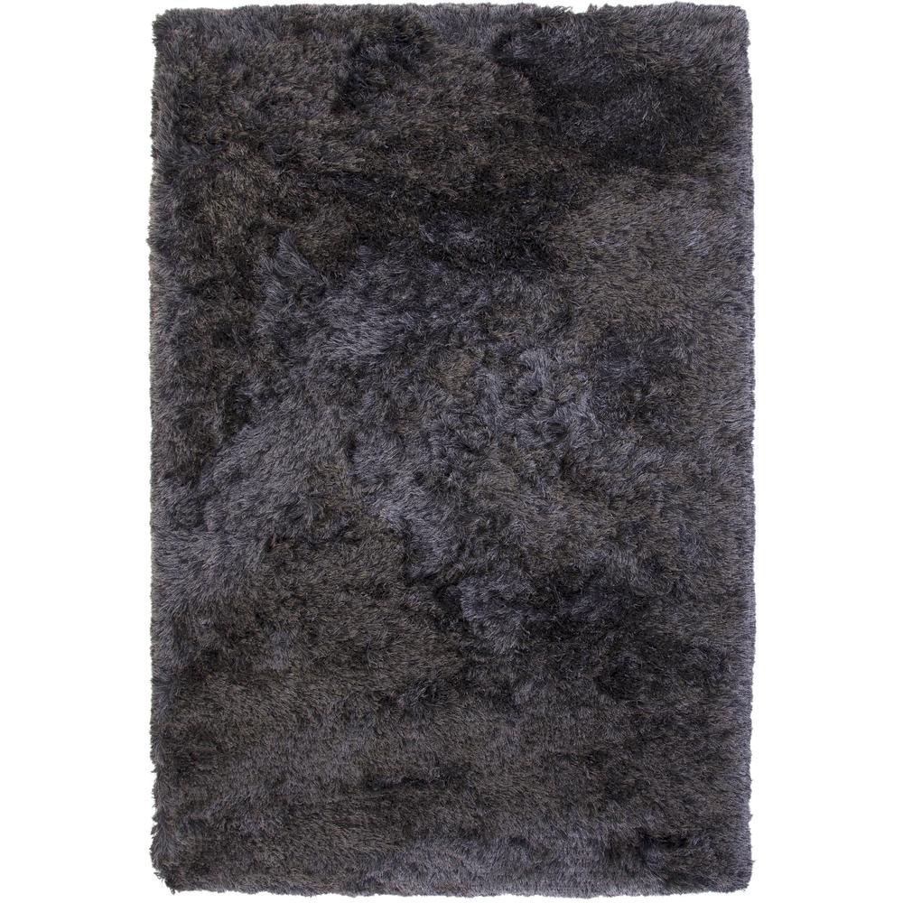 Luxe Shag Charcoal Area Rug, 8' x 10'