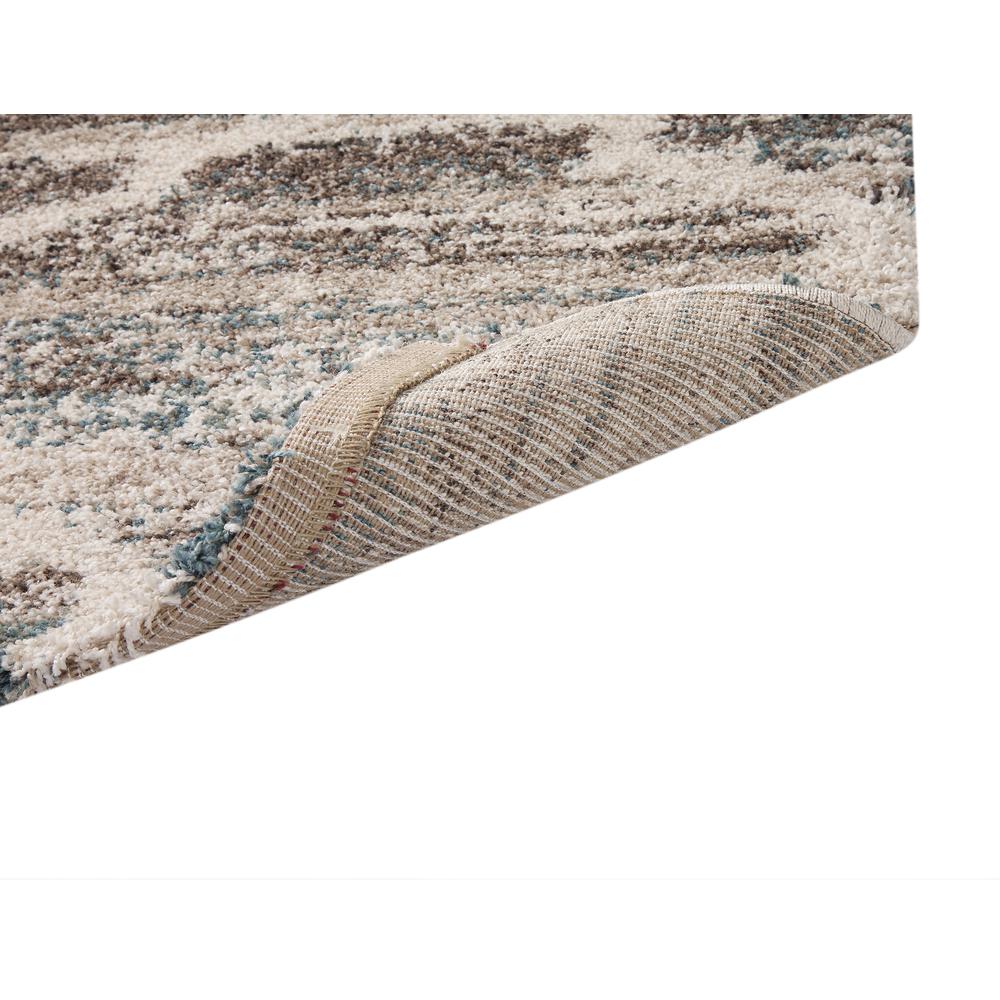 Granada Trellis Blue/Brown/Tan  Area Rug, 7'10" x 10'10"
