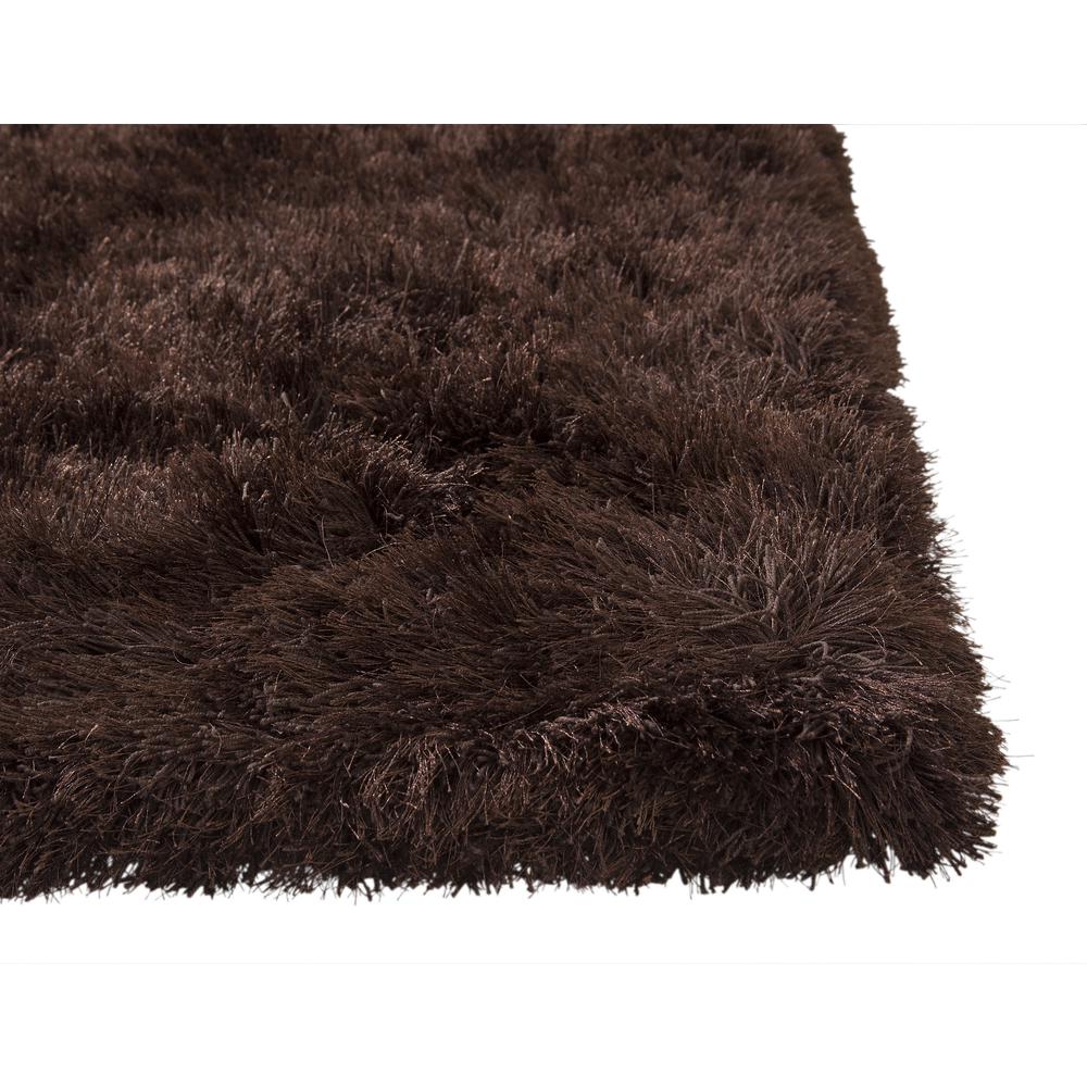 Luxe Shag Chocolate Area Rug, 8' x 10'