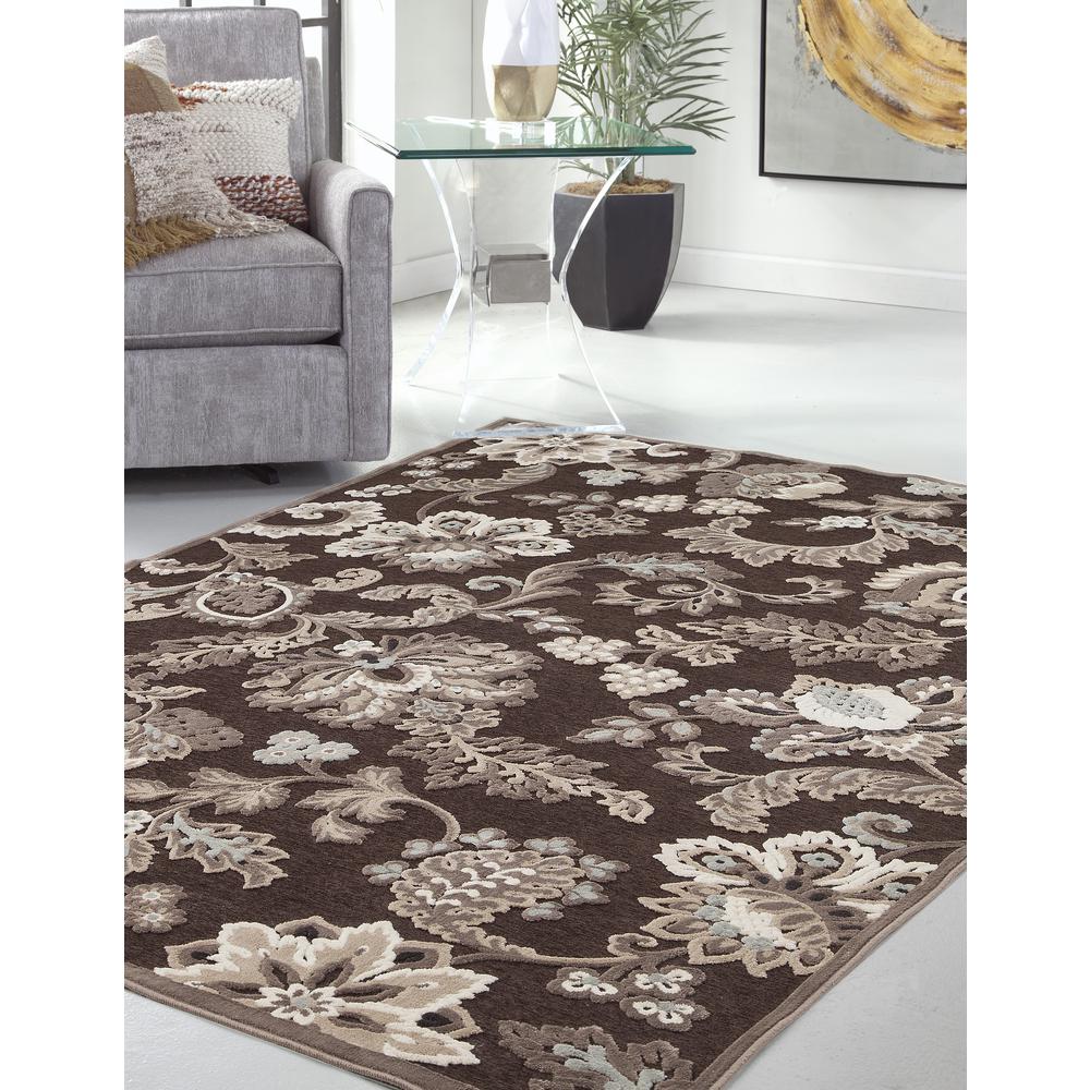 Napa Arlington Black/Grey/Ivory Area Rug, 5'3" x 7'6"