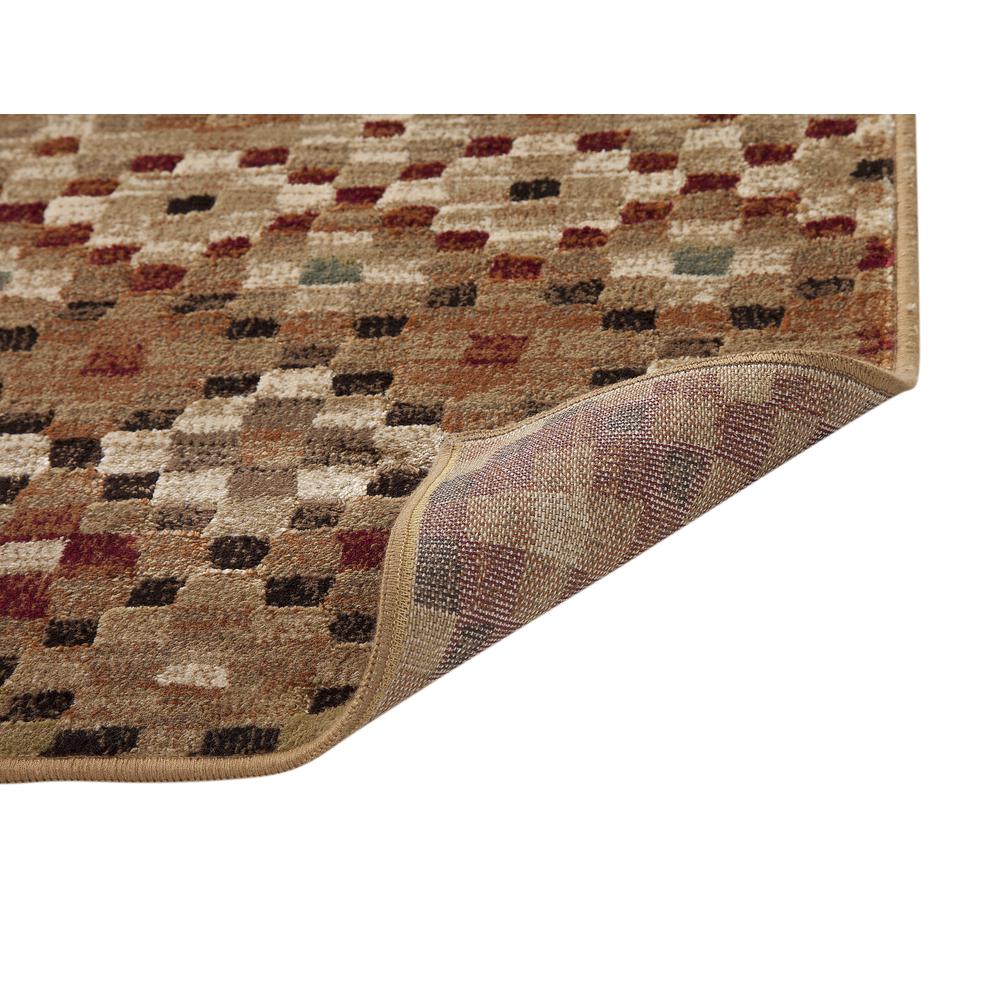Sonoma Liano Tan/Beige/Rust/Chocolate Area Rug, 5'3" x 7'6"