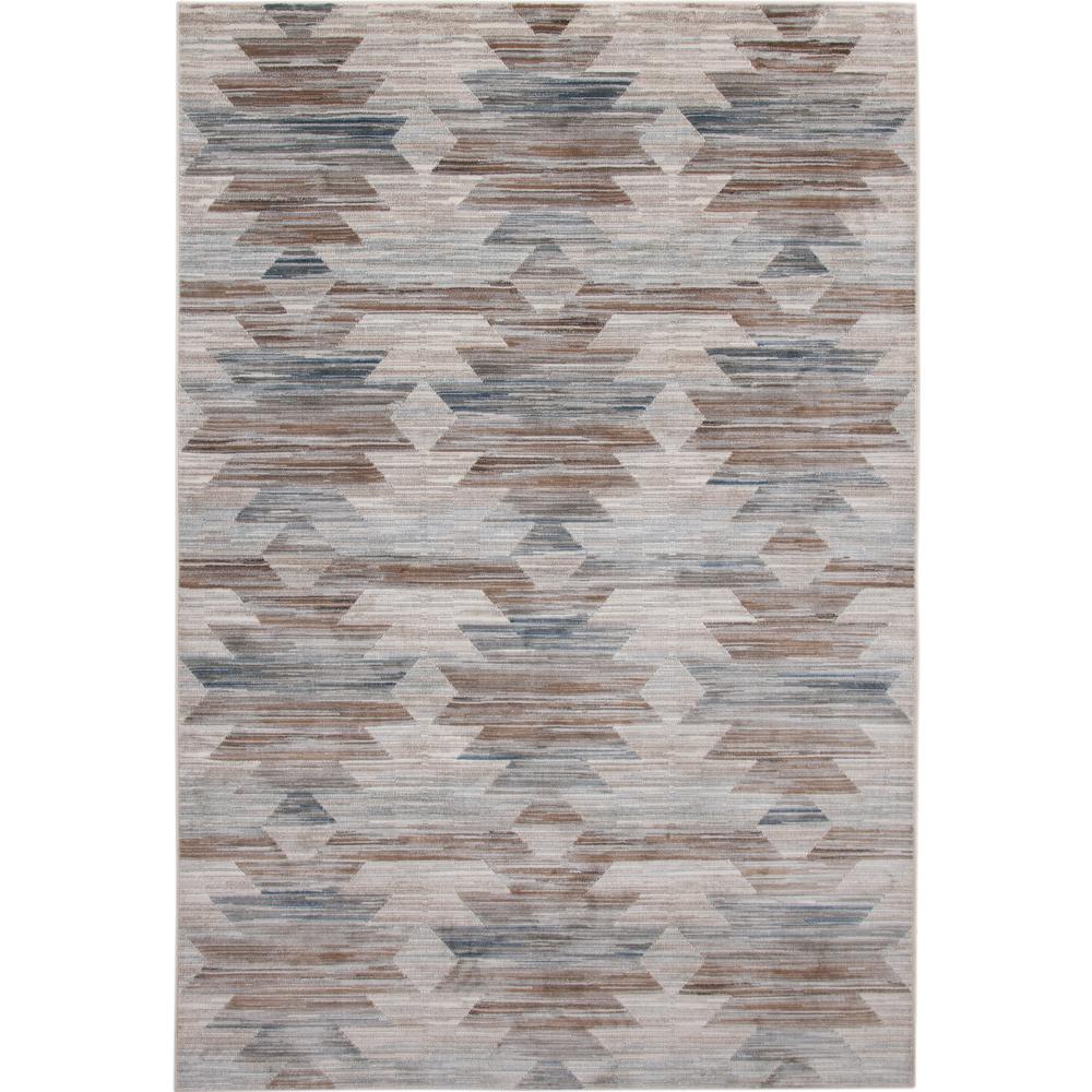 Sonoma Akio Blue, Brown, and Natural Area Rug, 7'10" x 10'1"