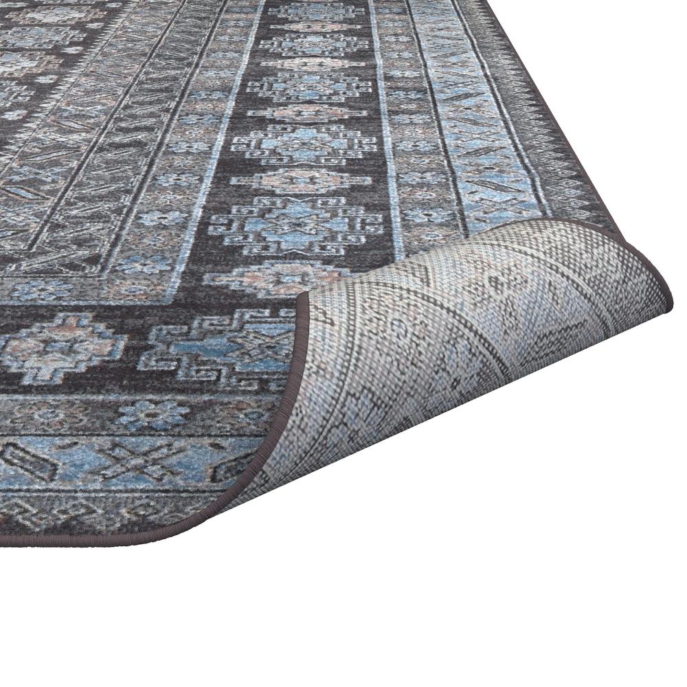 Sonoma Salina Charcoal/Blue/Pink Area Rug, 5'3" x 7'6"