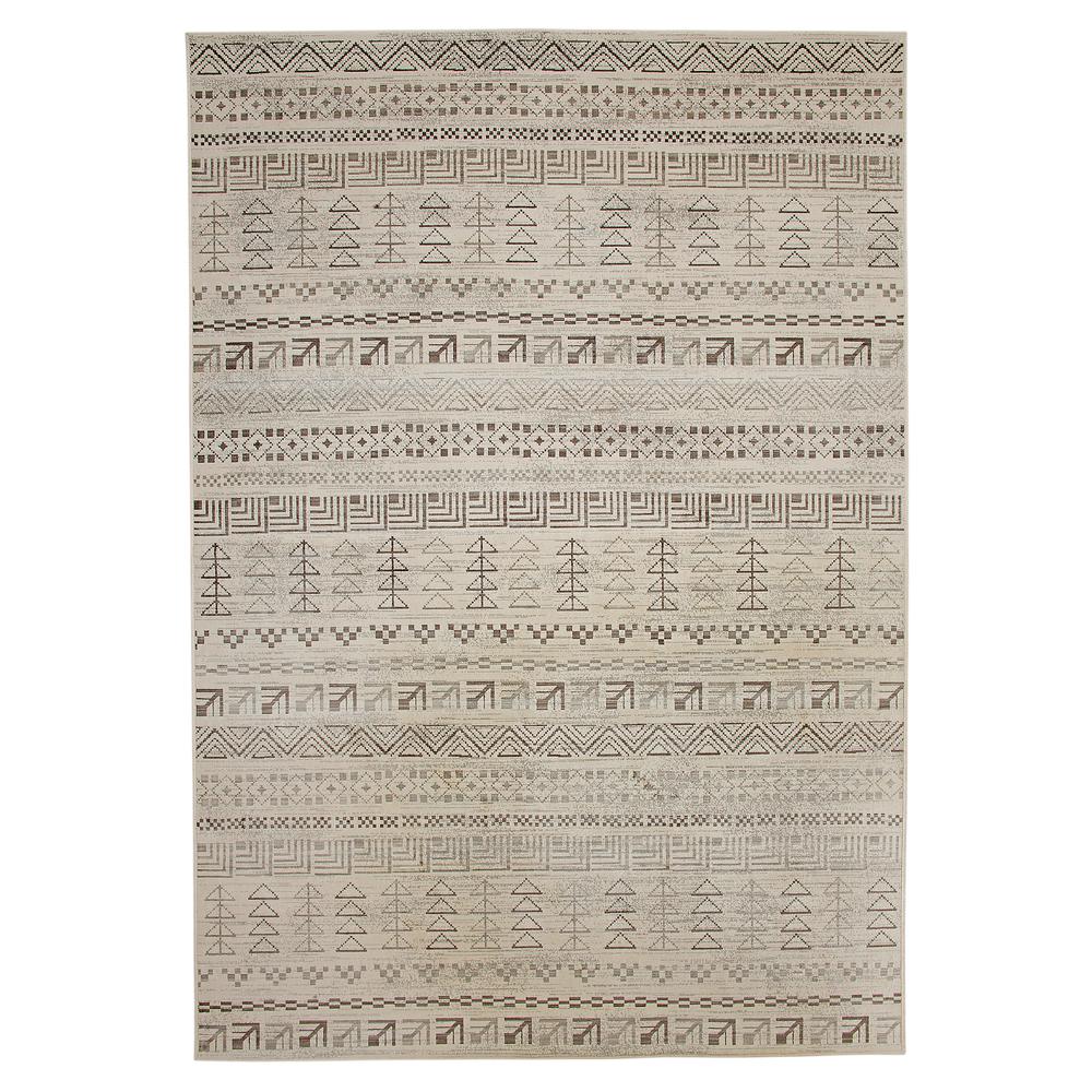 Sonoma Ambrose Ivory, Brown, and Natural Area Rug, 5'3" x 7'6"