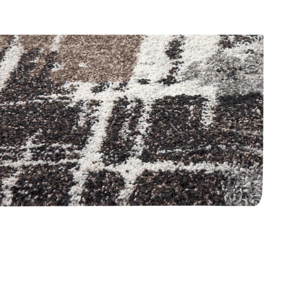 Granada Bakari Chocolate/Med.Brown/Grey/Ivory Area Rug, 5'3" x 7'6"