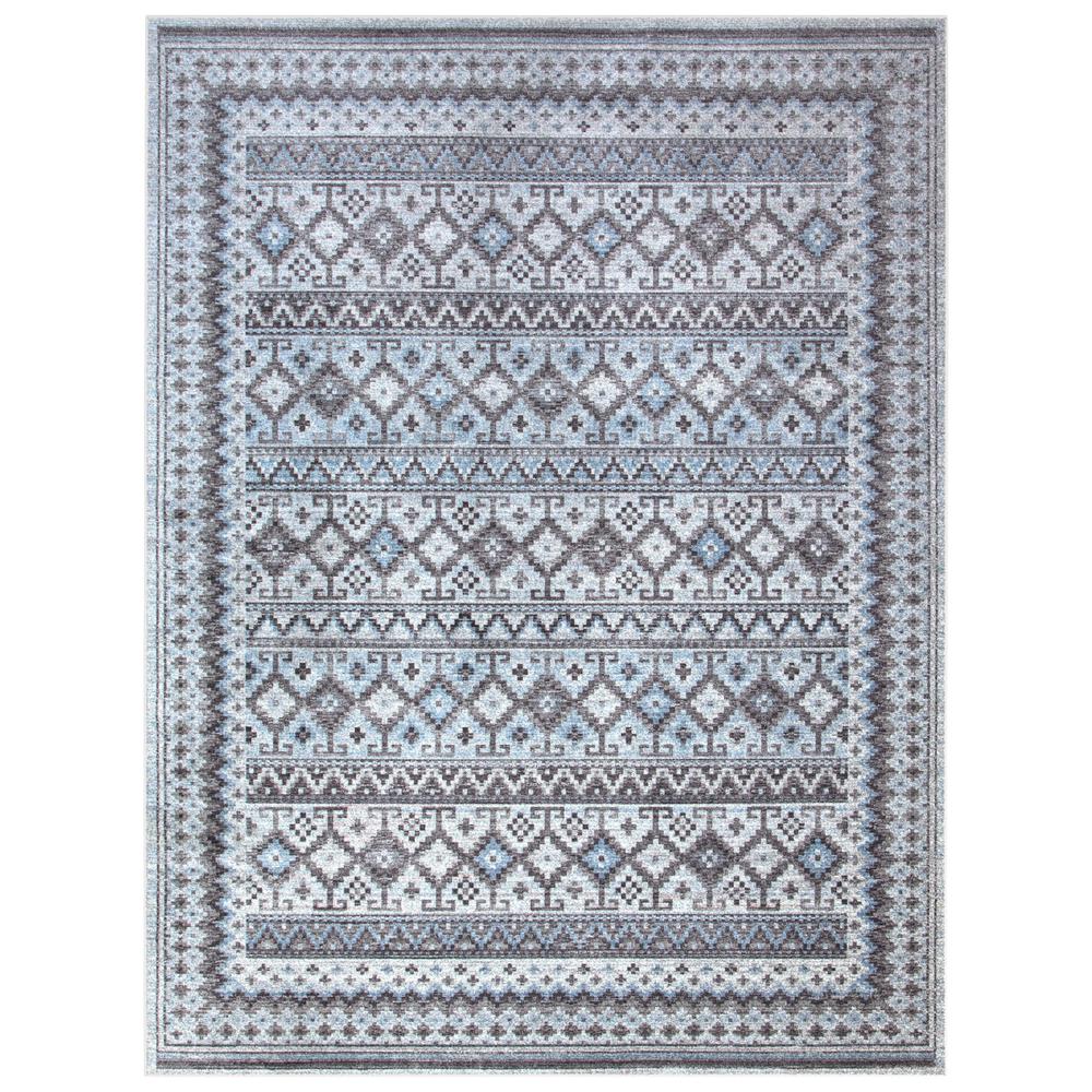 Sonoma Fallon Blue/Charcoal/Grey/Ivory Area Rug, 7'10" x 10'1"