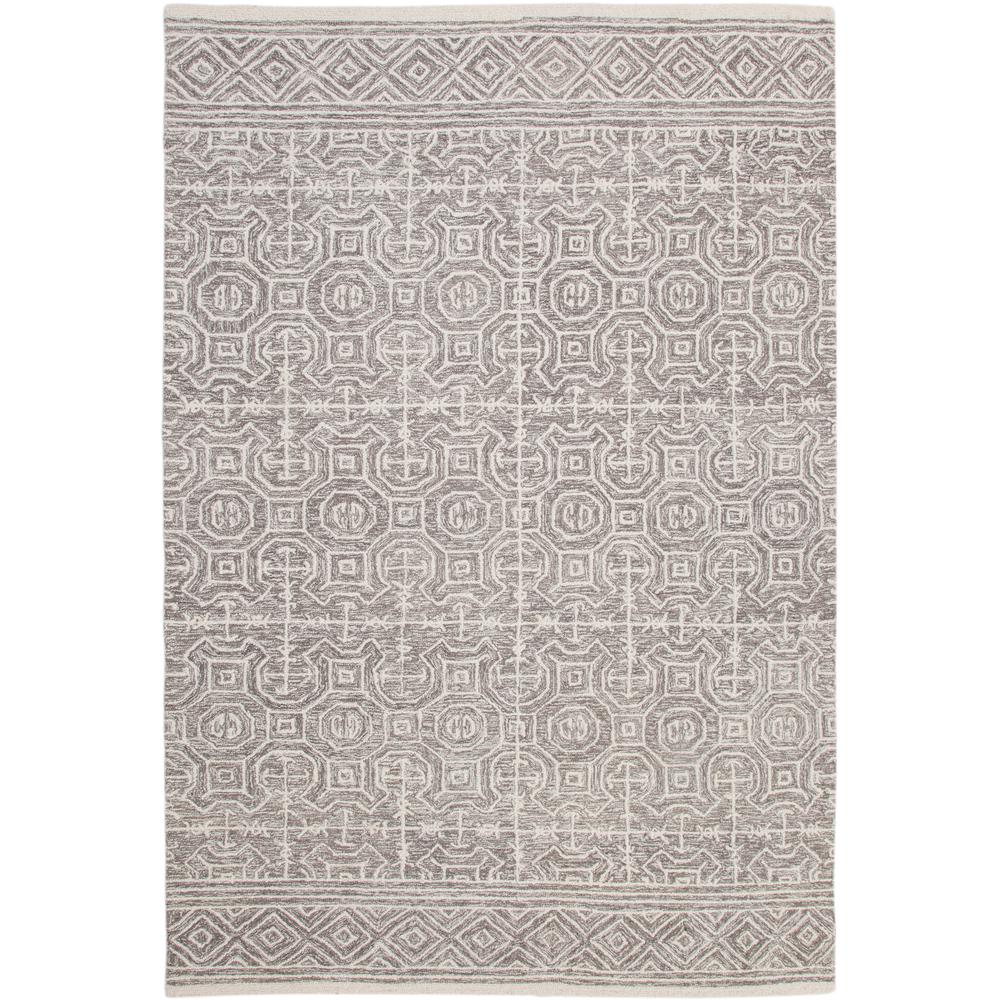 Everest Chione Grey and Ivory Area Rug, 8' x 10'
