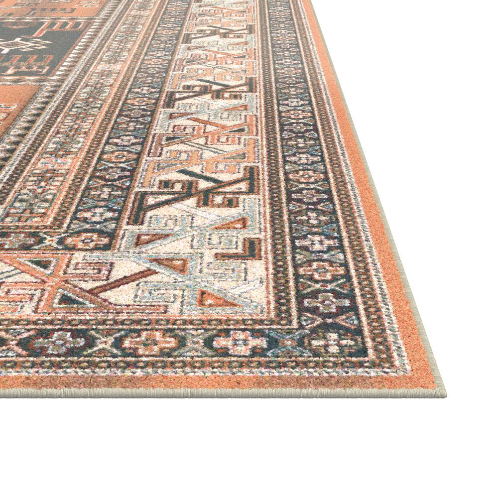 Sonoma Myan Aqua/Copper/Black/Ivory Area Rug, 3'2" x 4'6"
