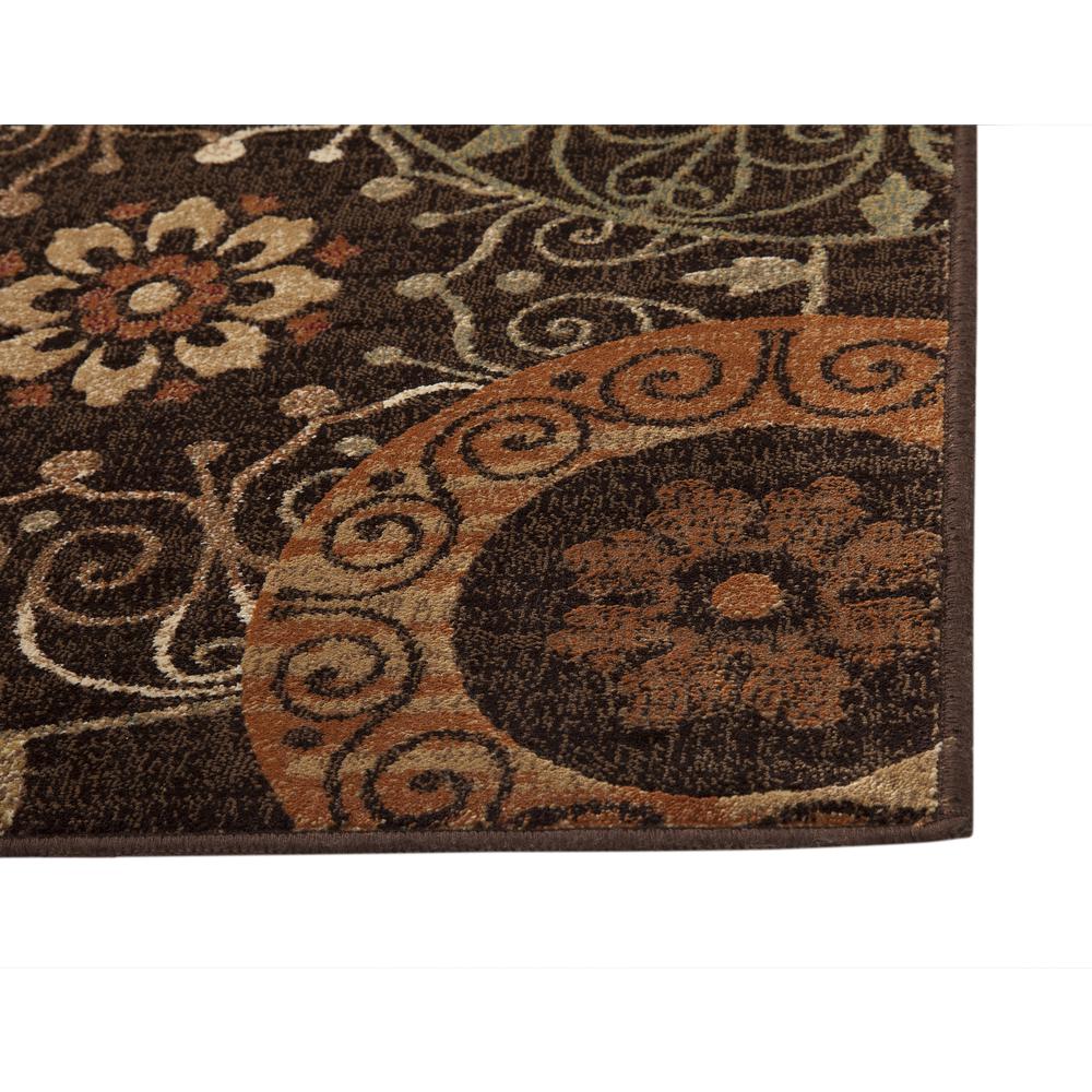 Sonoma Lundy Rust/Brown/Ivory Area Rug, 5'3" x 7'6"