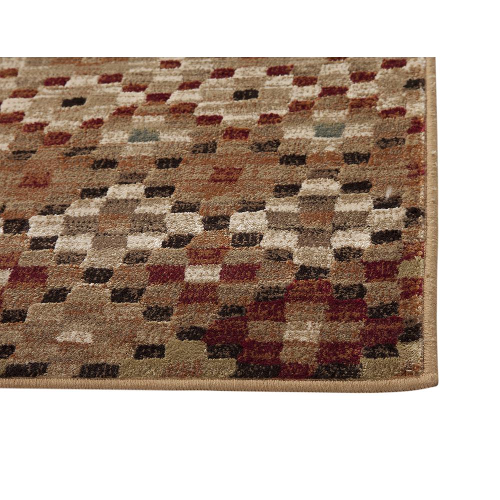 Sonoma Liano Tan/Beige/Rust/Chocolate Area Rug, 5'3" x 7'6"