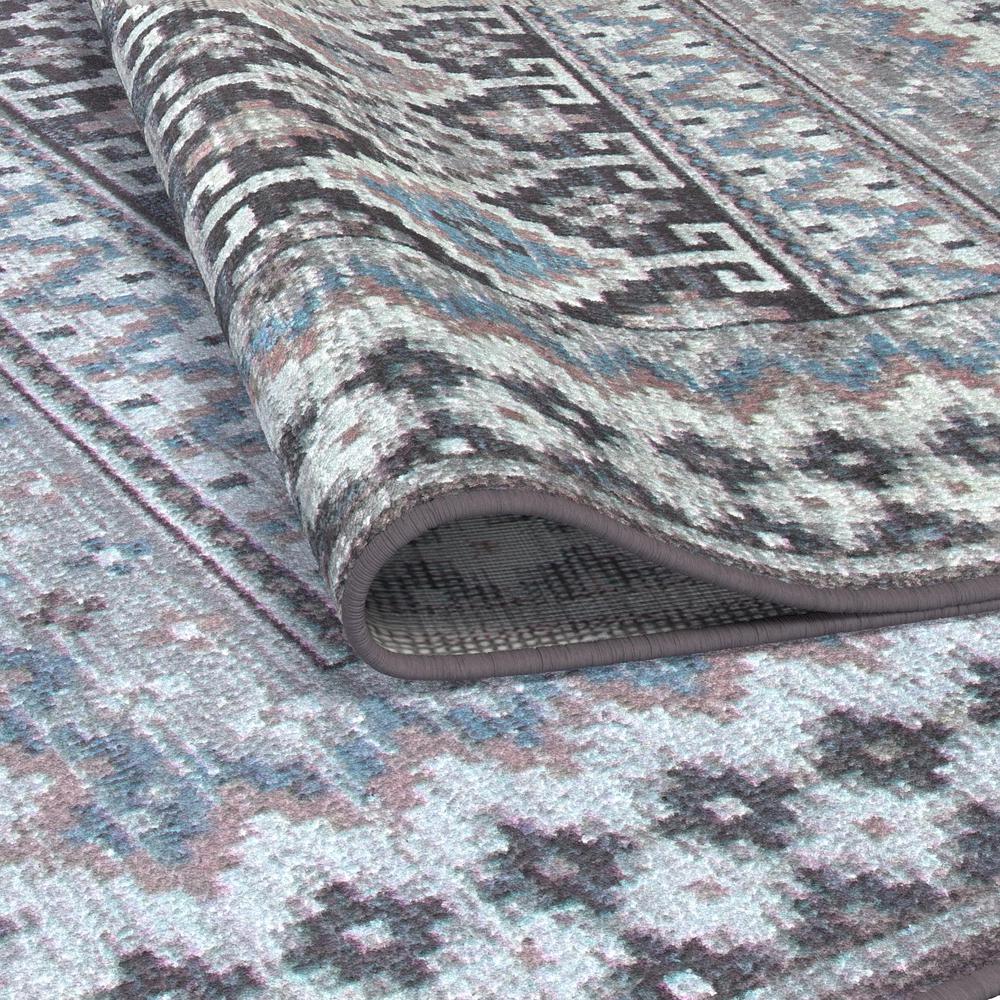 Sonoma Fallon Blue/Charcoal/Ivory/Pink Area Rug, 5'3" x 7'6"