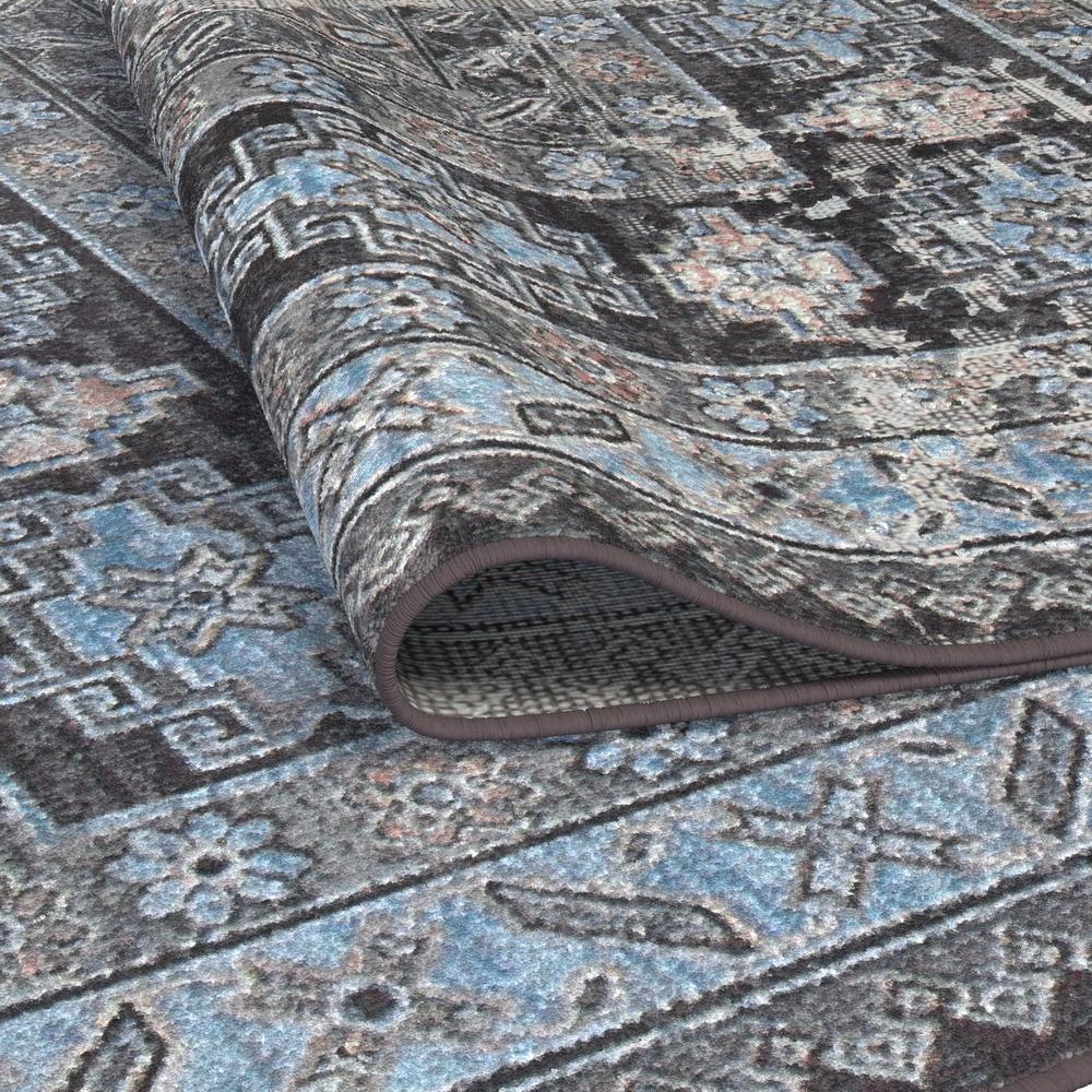 Sonoma Salina Charcoal/Blue/Pink Area Rug, 5'3" x 7'6"
