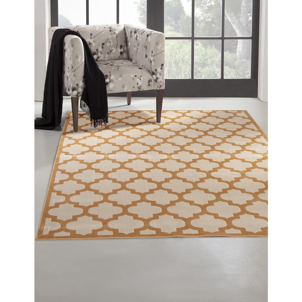 Sonoma Trellis Tangerine/Ivory Area Rug, 7'10" x 10'1"