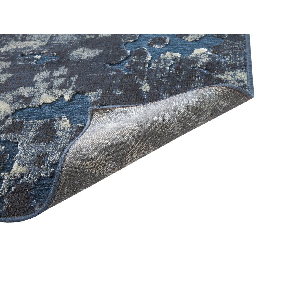 Napa Axel Blue and Ivory Area Rug, 5'3" x 7'6"