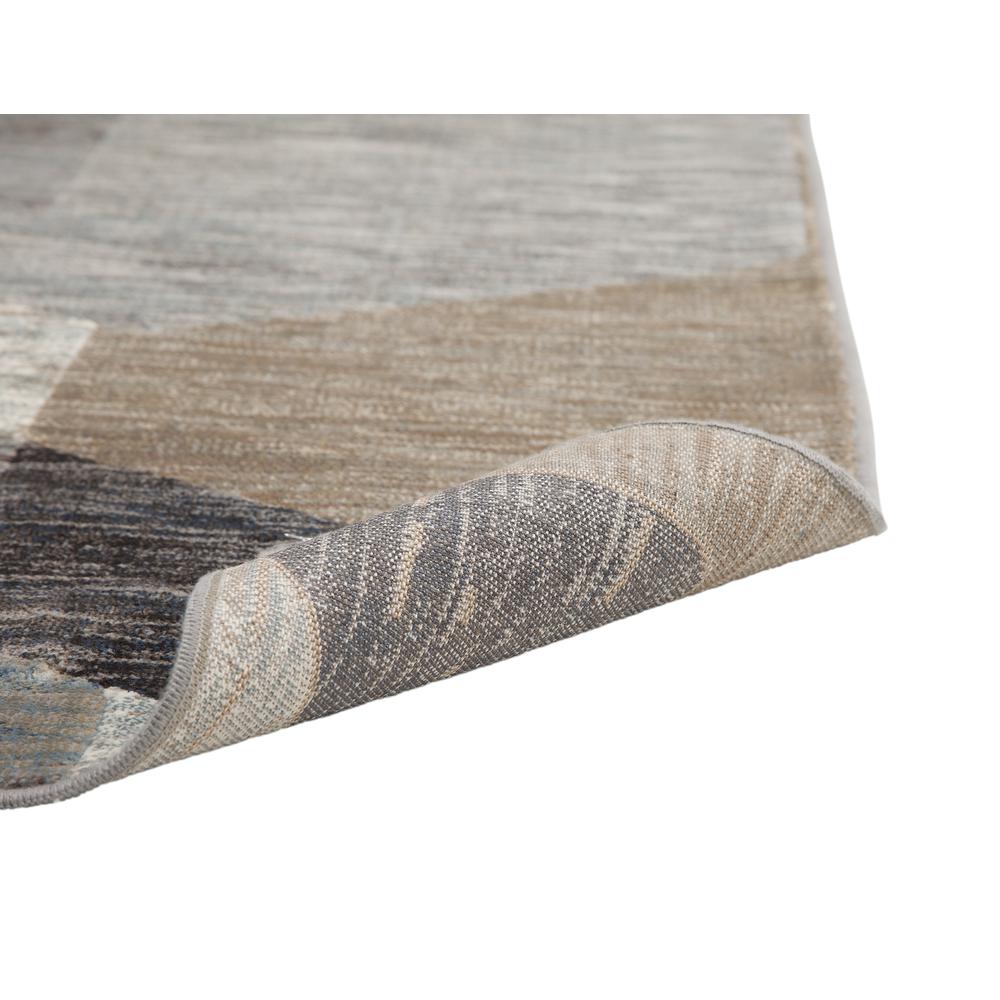 Sonoma Calliope Gray/ Blue/ Natural Geometric Area Rug, 5'3" x 7'6"