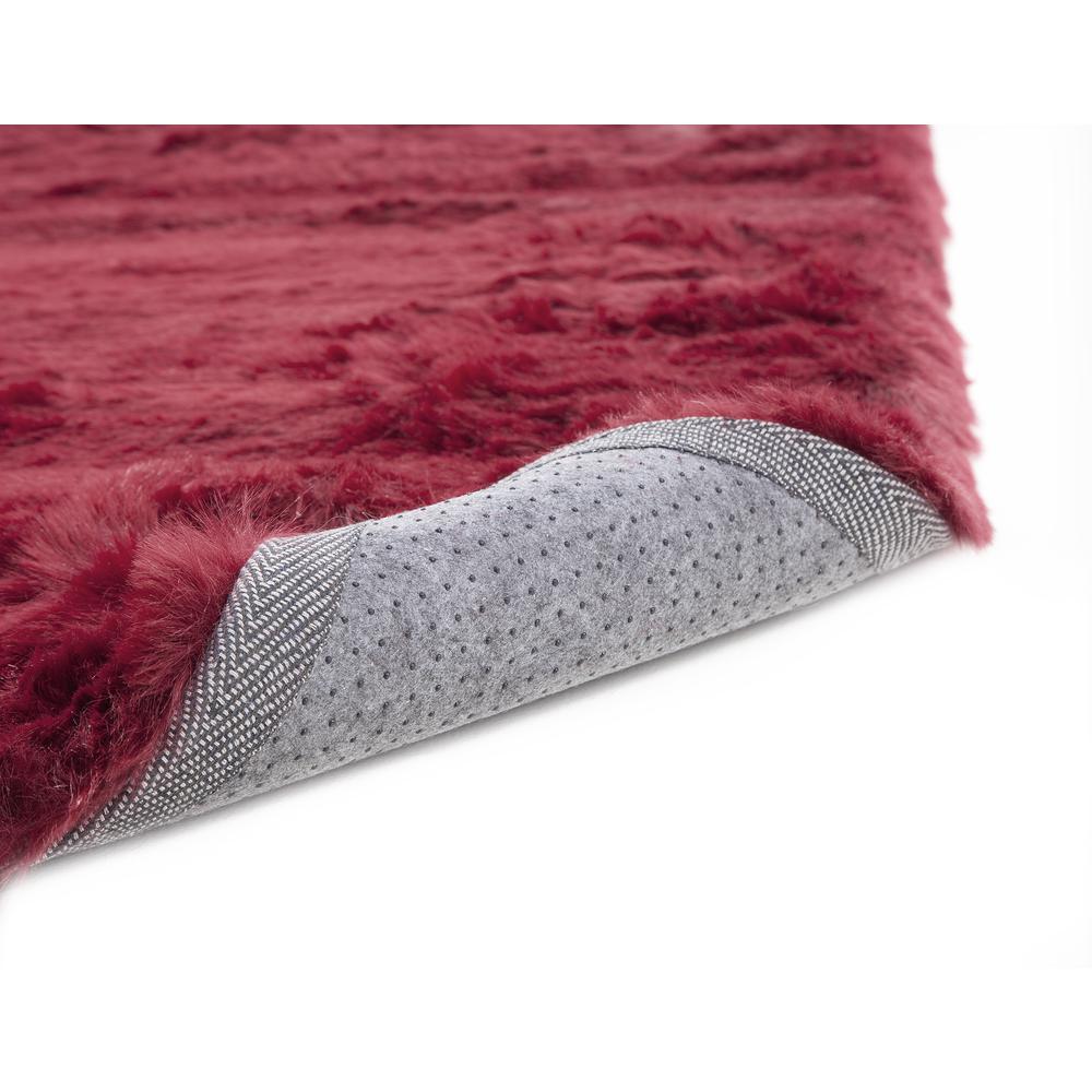 Mink Ruby Faux Fur Area Rug, 5' x 8'