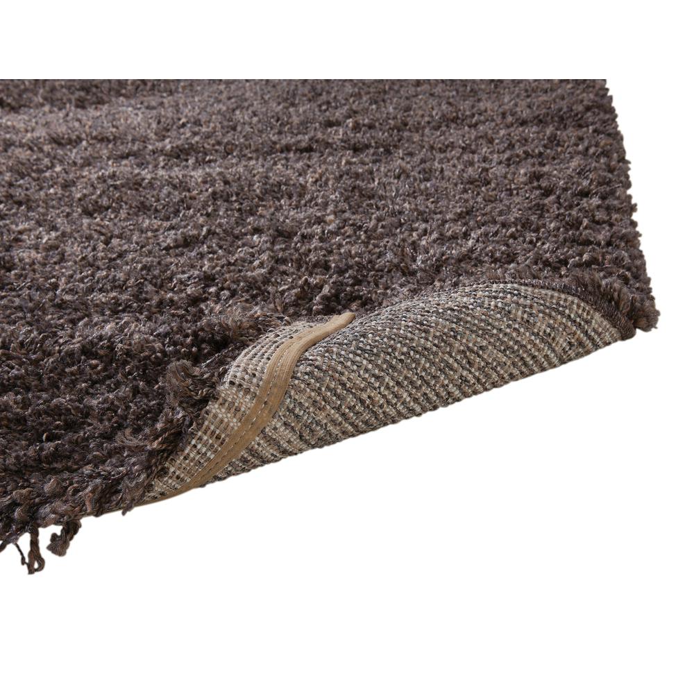 Comfort Shag Chocolate Olefin Area Rug, 7'10" x 10'6"