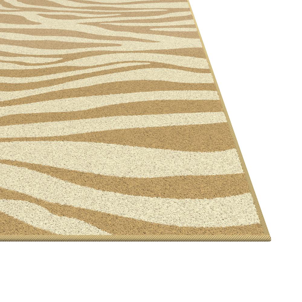 Sonoma Tabora Beige and Gold Viscose Area Rug, 7'10" x 10'9"