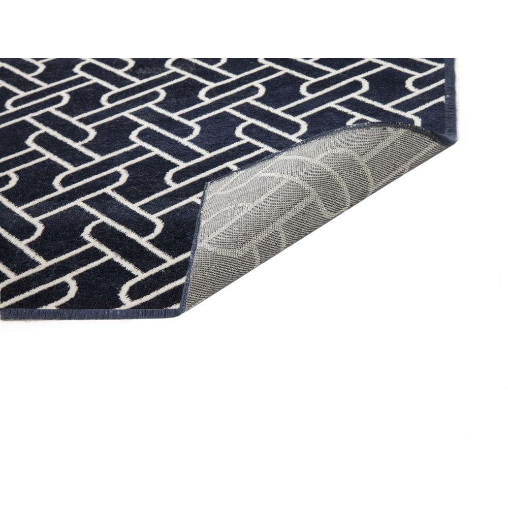 Sonoma Newberry Navy/White Area Rug, 7'10" x 10'1"