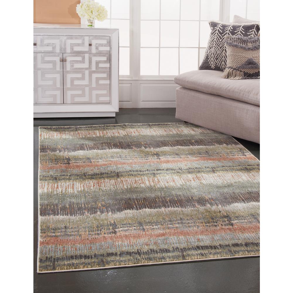 Sonoma Audry Green, Pink, Multi-color Area Rug, 7'10" x 10'1"