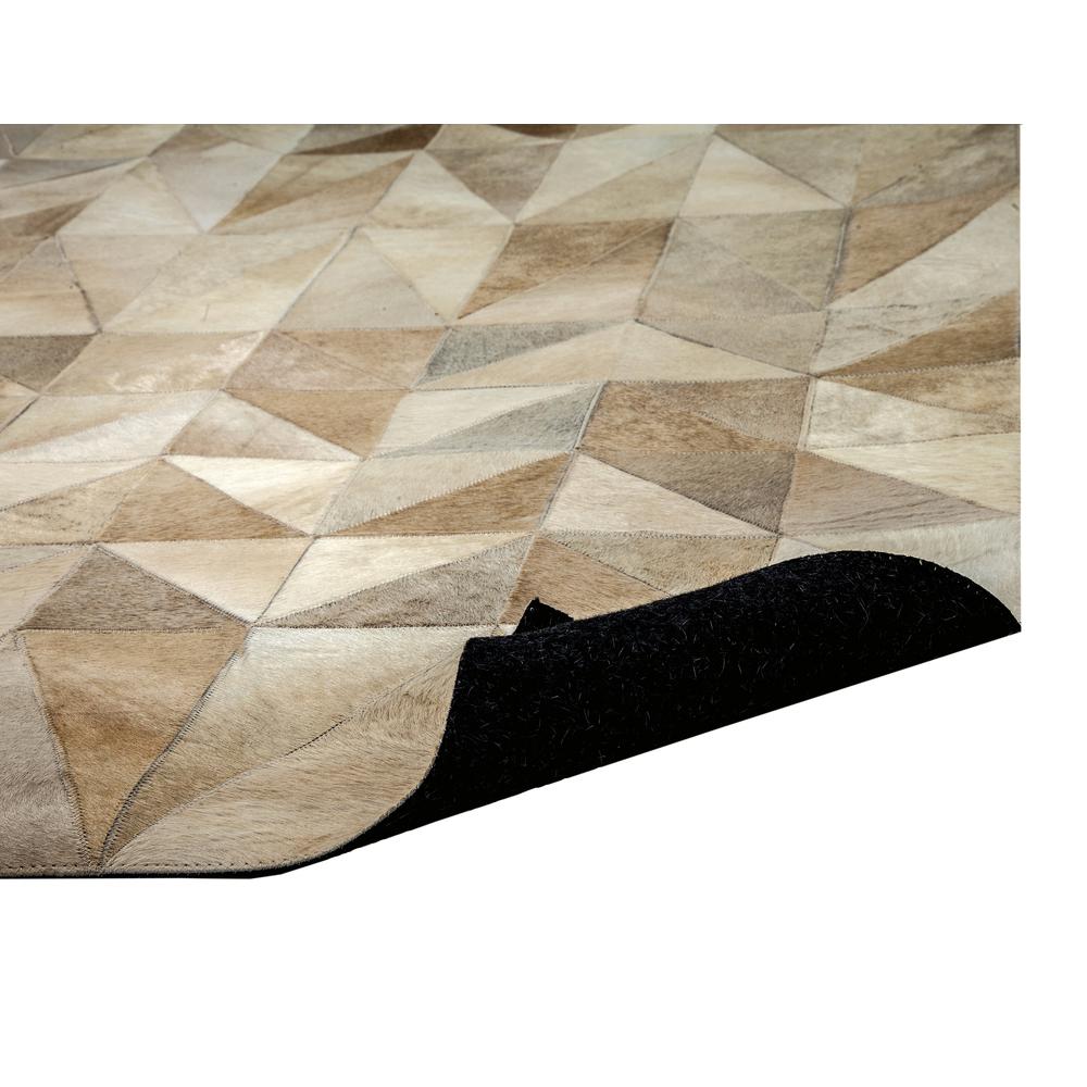 Geo Hide Ivory/Tan/Natural Area Rug, 5' x 8'