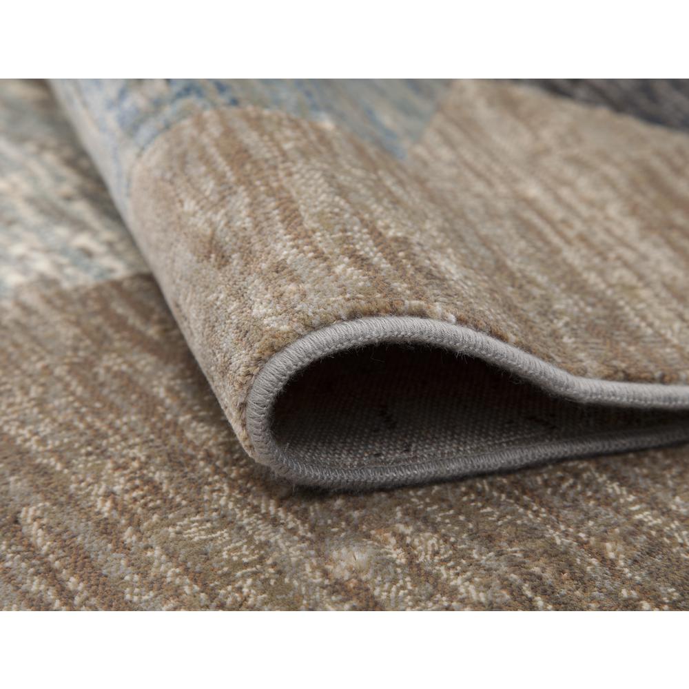 Sonoma Calliope Gray/ Blue/ Natural Geometric Area Rug, 5'3" x 7'6"