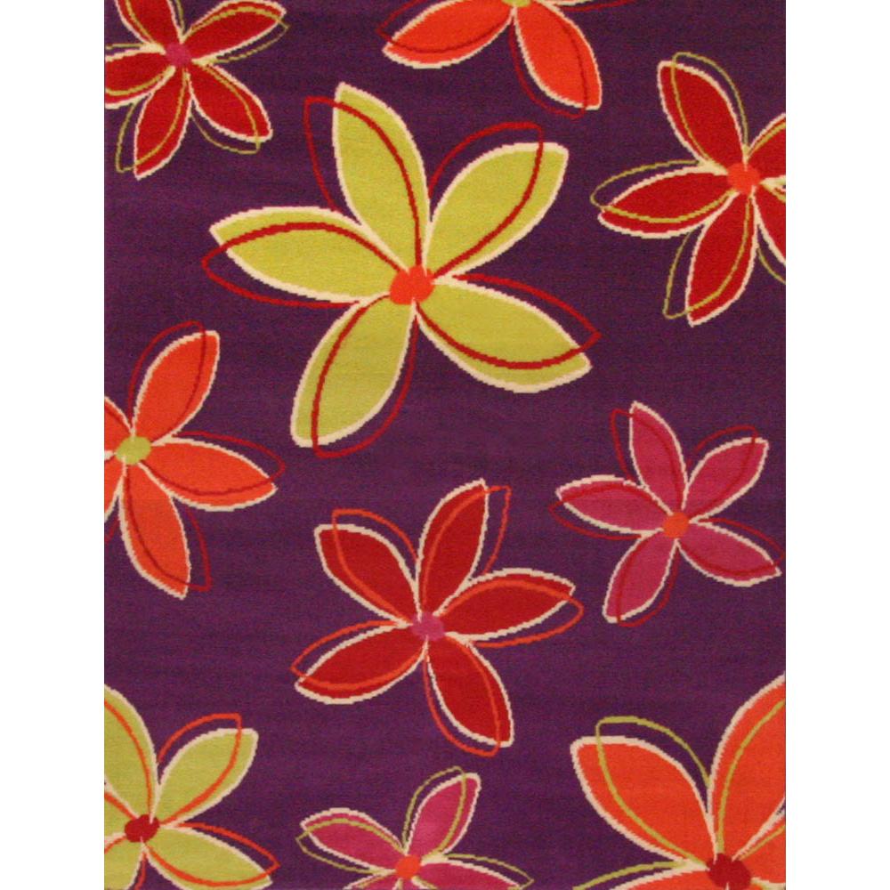 Terra Shasta Purple/Multi Area Rug, 4' x 6'
