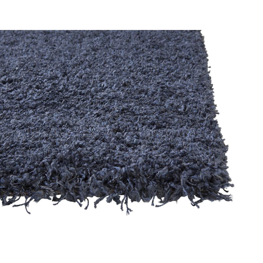 Comfort Shag Slate Blue Olefin Area Rug, 5'3" x 7'6"