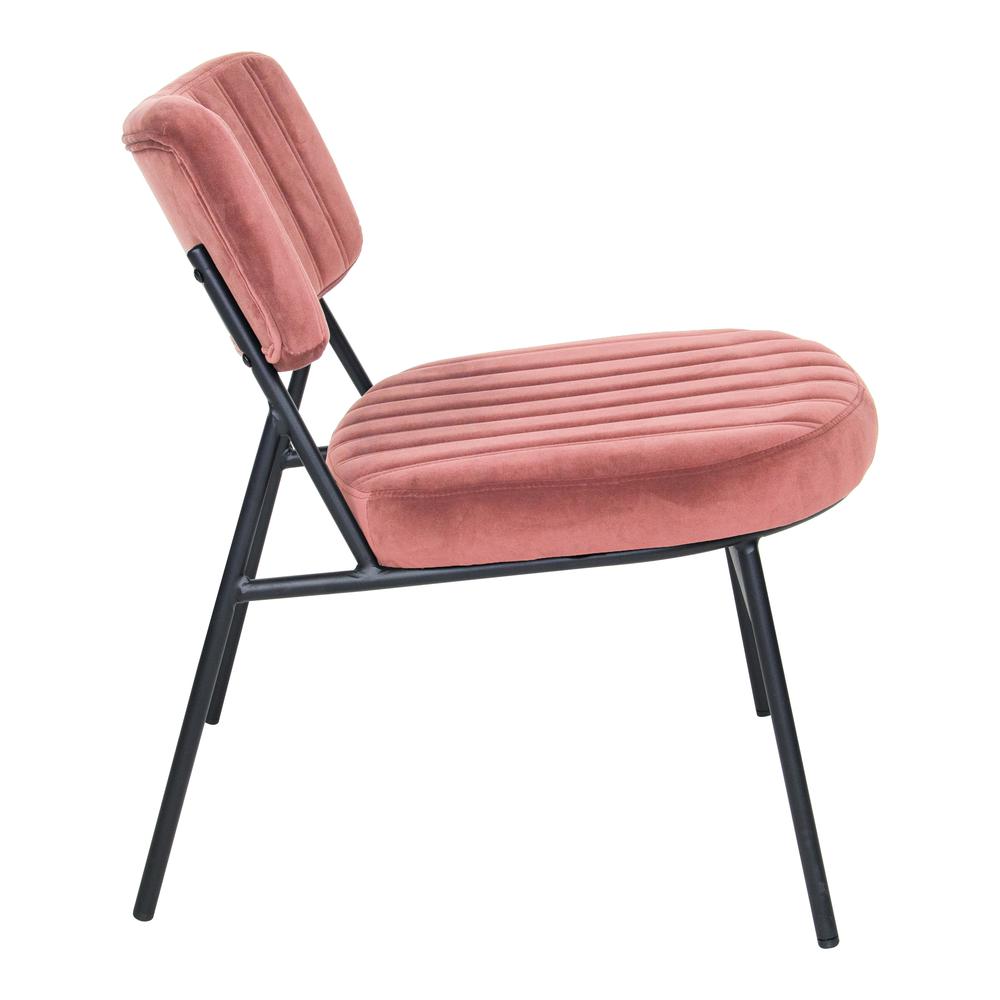 Marilane Velvet Accent Chair With Metal Frame
