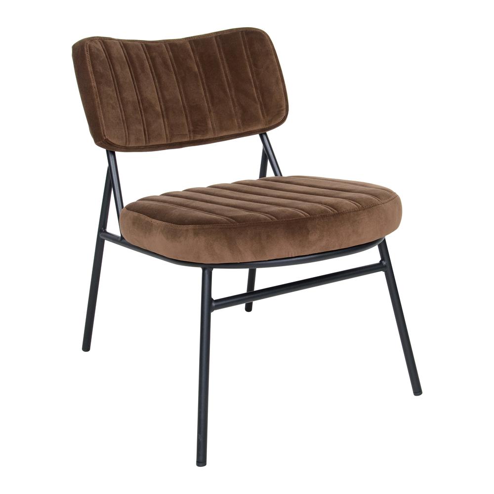 Marilane Velvet Accent Chair With Metal Frame