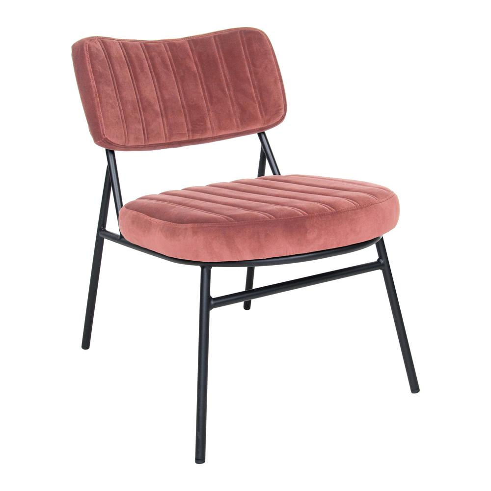 Marilane Velvet Accent Chair With Metal Frame
