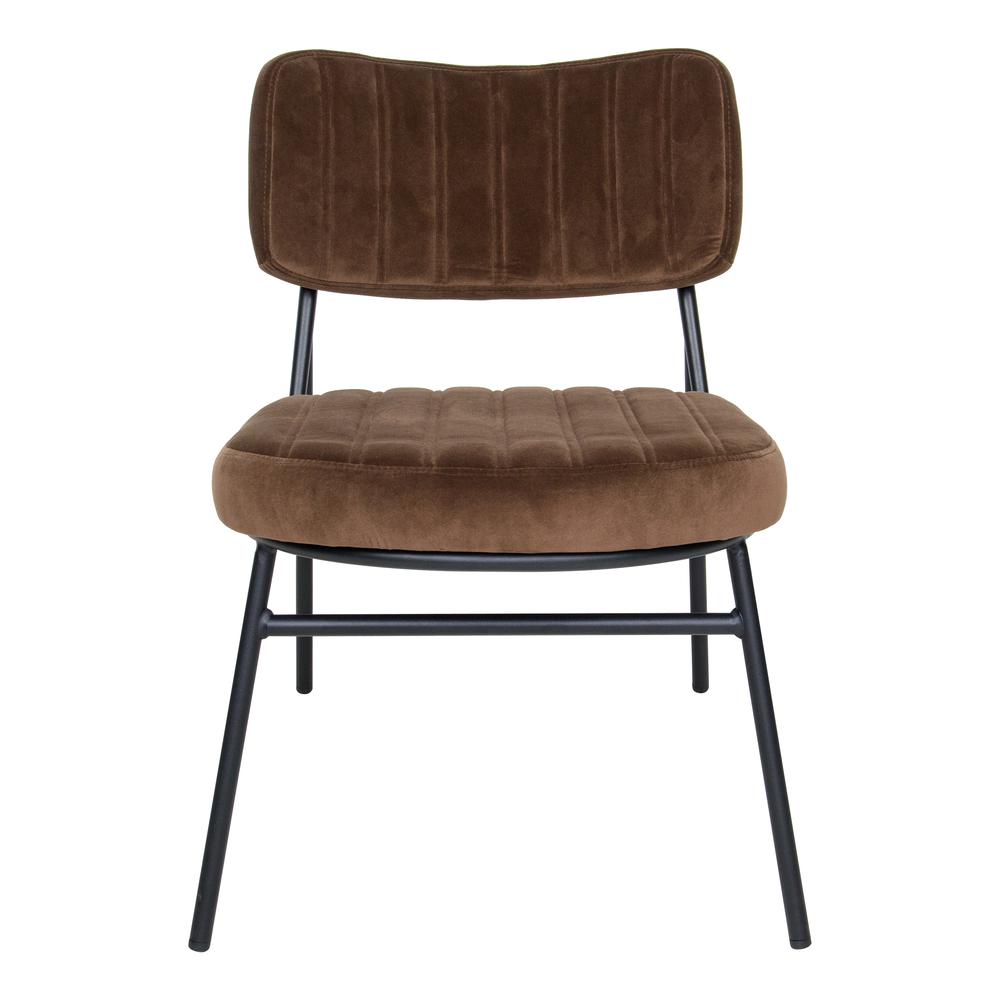 Marilane Velvet Accent Chair With Metal Frame