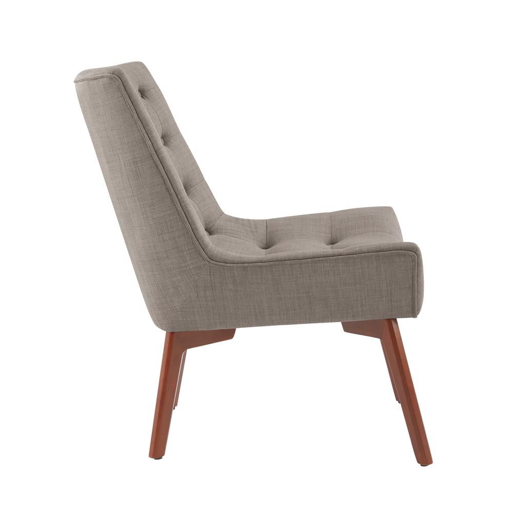 Serena Accent Chair Tufted Grey