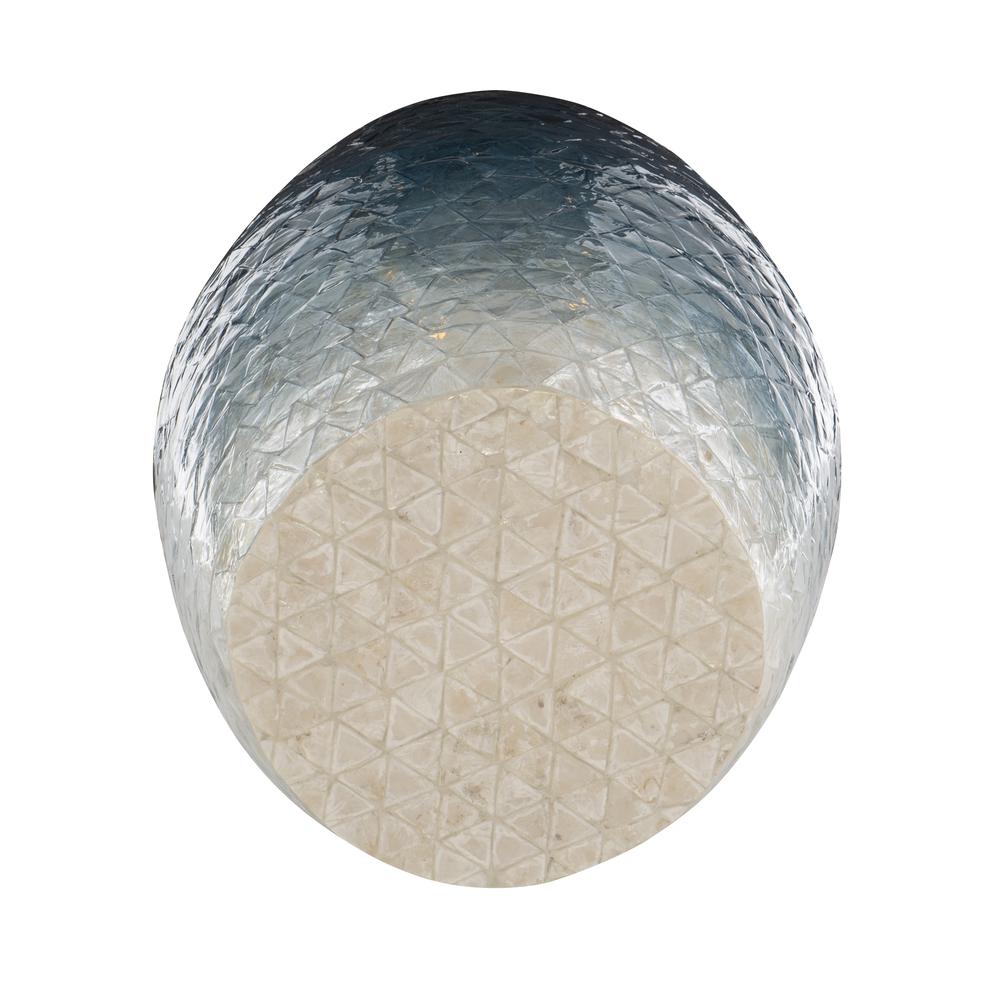 Prianna Ombre Capiz Mosaic Drum Table