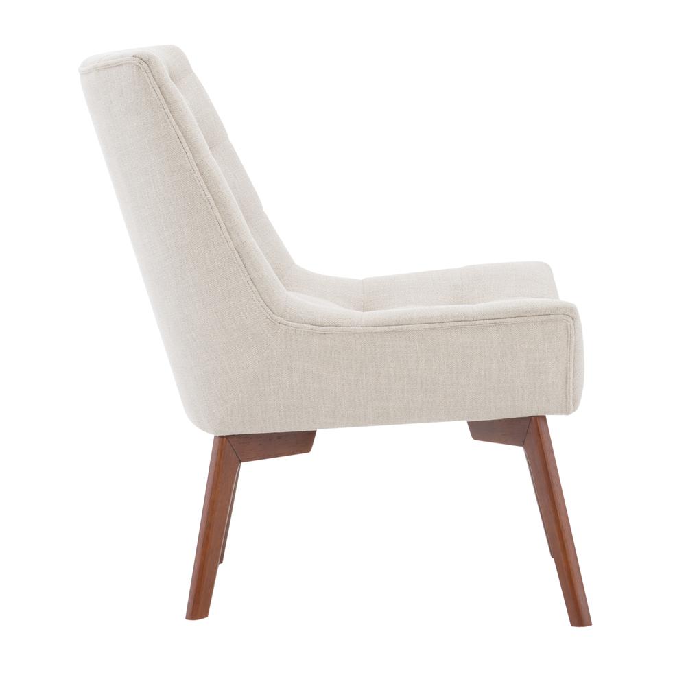 Serena Accent Chair Tufted Linen