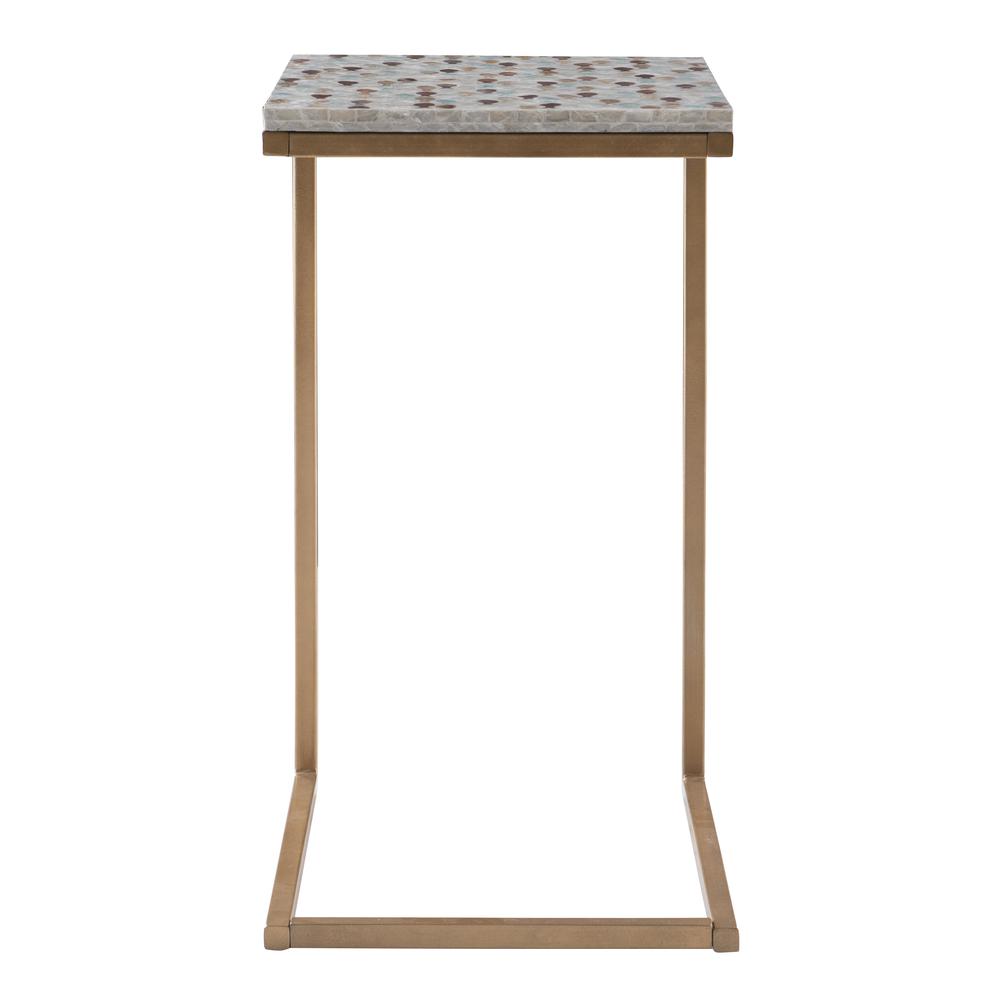 Priscille Capiz Fish Mosaic Accent C Table