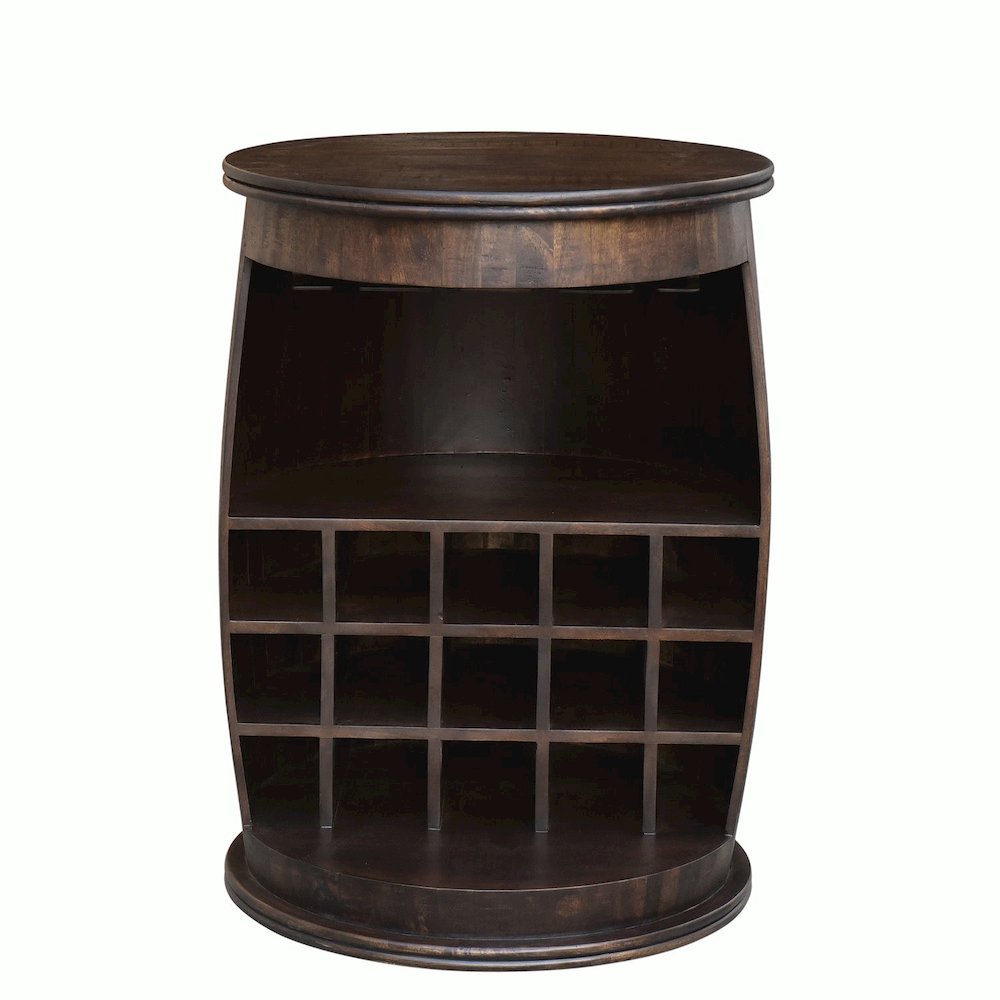 Liberty Furniture Durango accent wine barrel W26 x D26 x H35