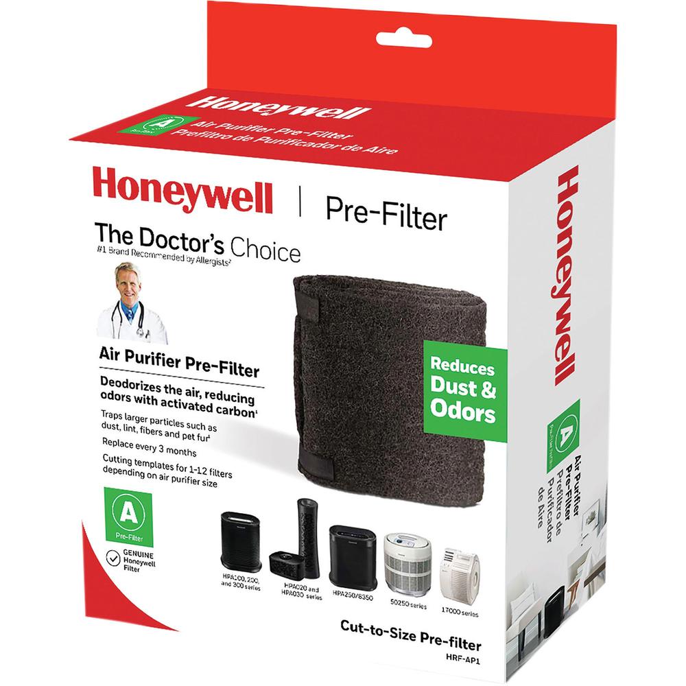 Honeywell Pre-Filter for Air Purifier - Activated Carbon - For Air Purifier - Remove Odor, Remove Dust, Remove Fabric Fiber, Remove Pet Hair, Remove Airborne Particles - 47" Height x 15.5" Width x 0.1