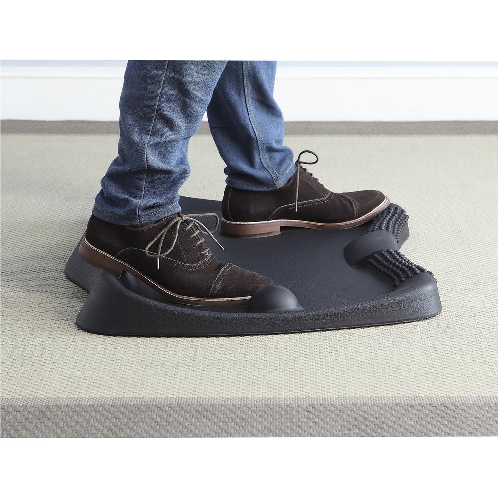 Lorell Active Antifatigue Mat - Counter, Workstation26.40" Width x 2.400" Thickness x 21.60" Diameter - Rectangular - Black - 1Each