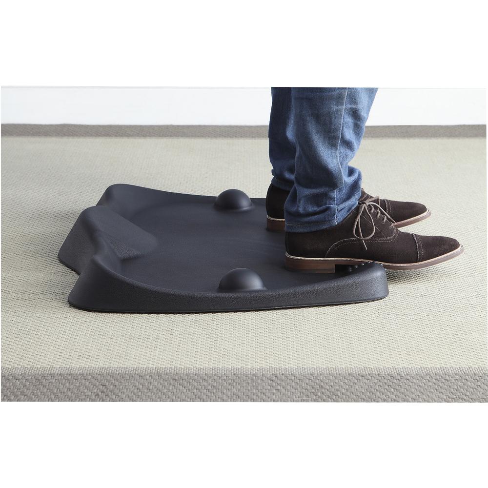 Lorell Active Antifatigue Mat - Counter, Workstation26.40" Width x 2.400" Thickness x 21.60" Diameter - Rectangular - Black - 1Each