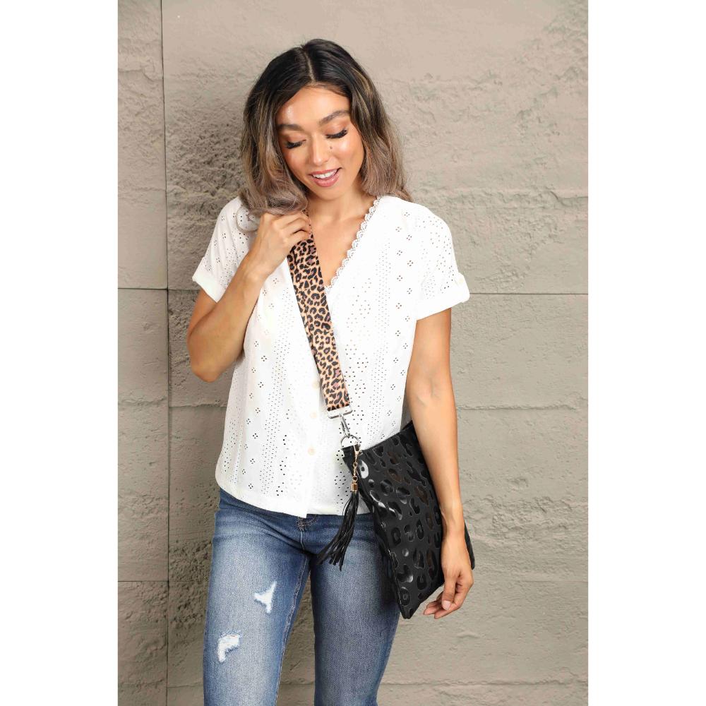 Adored PU Leather Shoulder Bag with Tassel